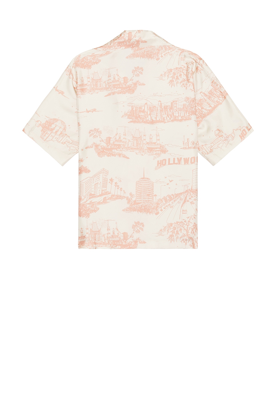 Shop Amiri La Landmark Bowling Shirt In Alabaster