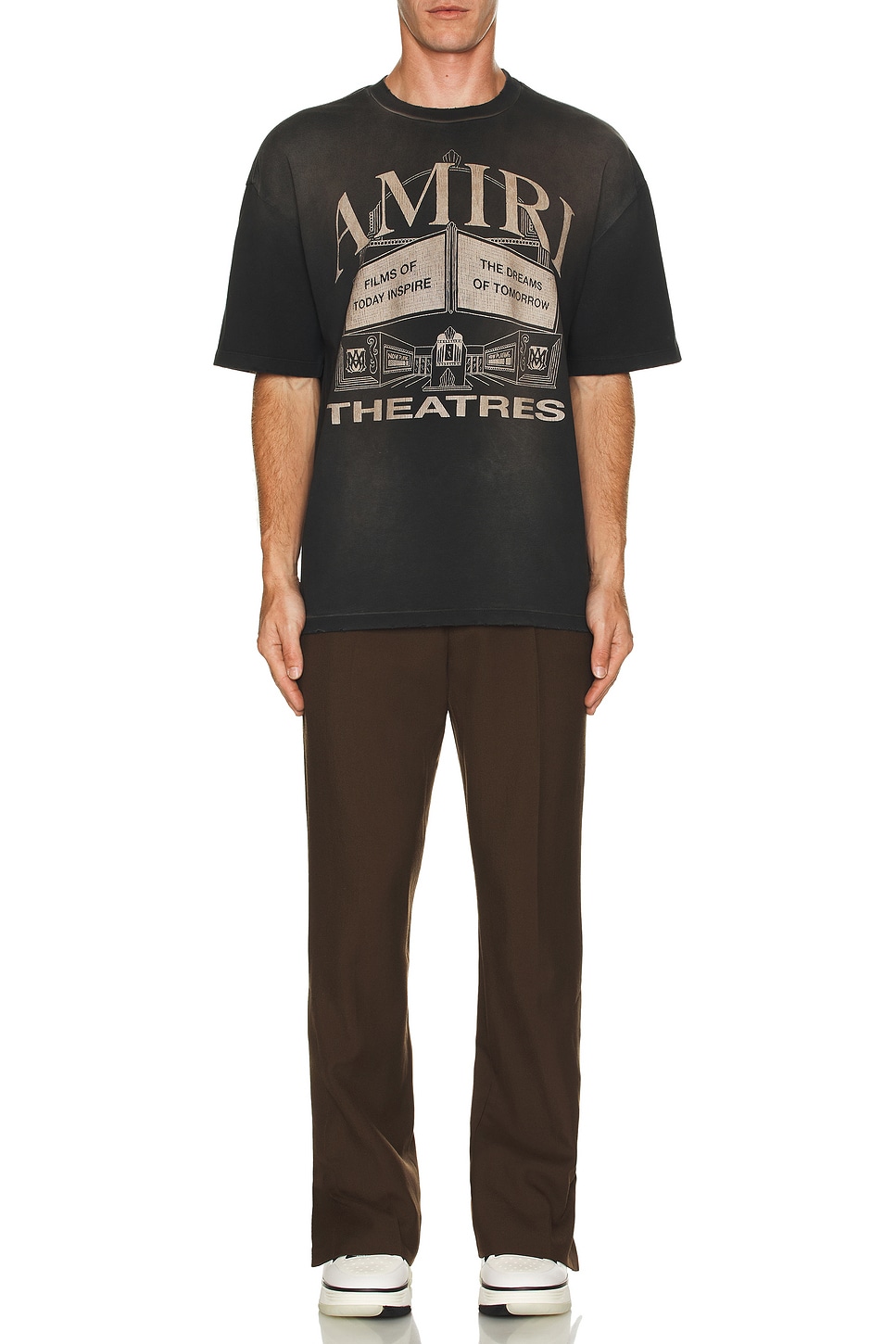 Image 1 of Amiri Theatres Oversized Tee in Black