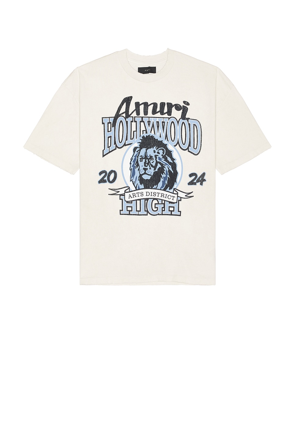 Image 1 of Amiri High Lion Skater Tee in Alabaster