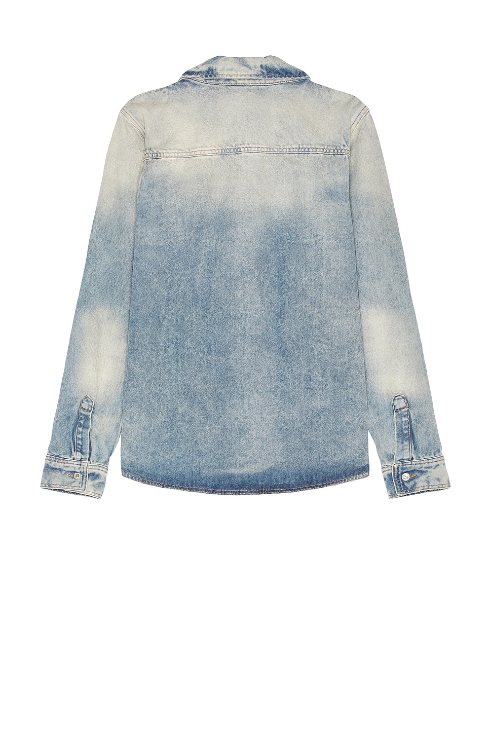 Shop Amiri Ma Quad Interior Long Sleeve Shirt In Antique Indigo