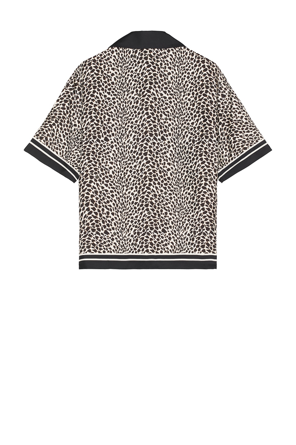 Shop Amiri Ma Leopard Bowling Shirt In Black Birch