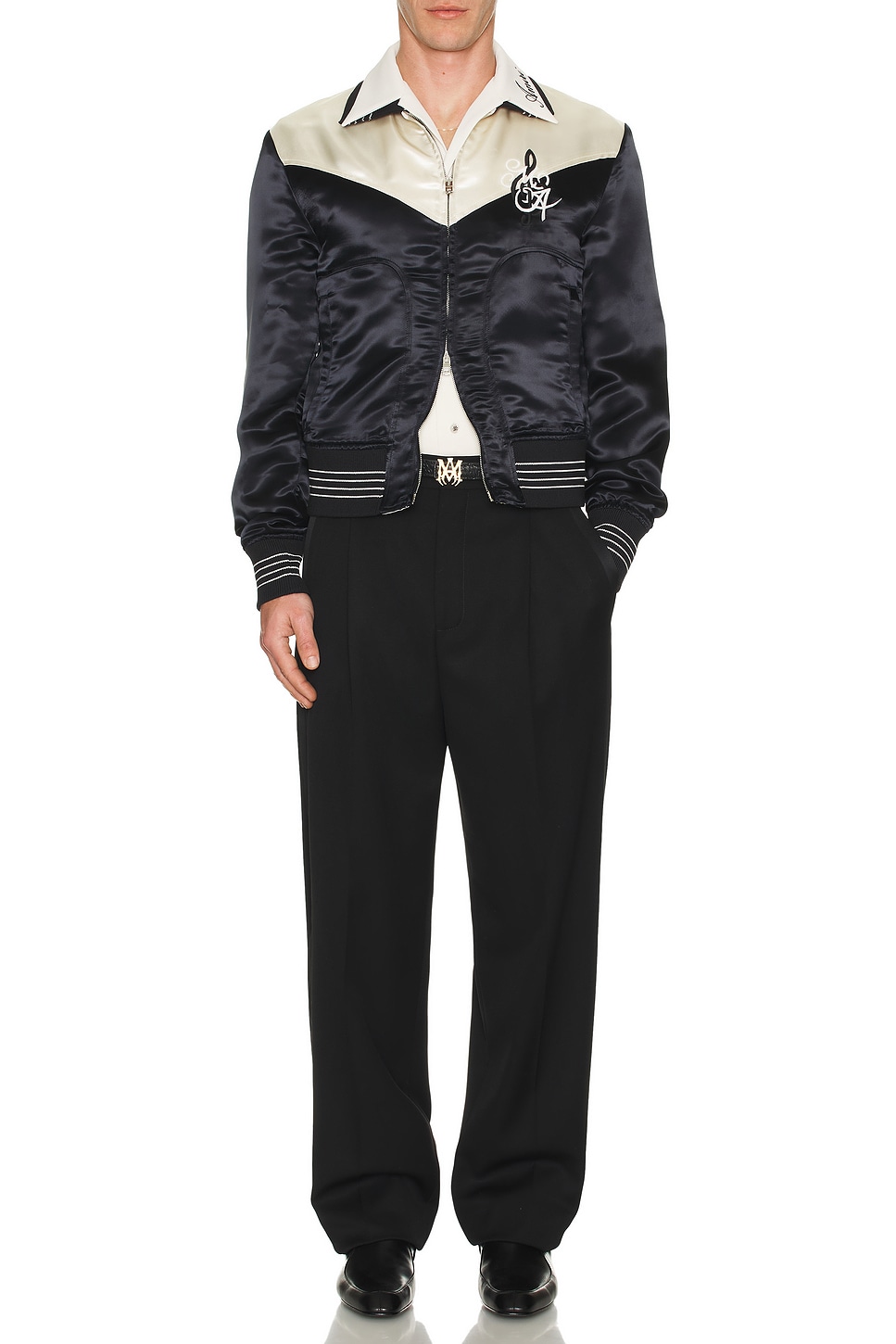Image 1 of Amiri Camp Shirt in Alabaster