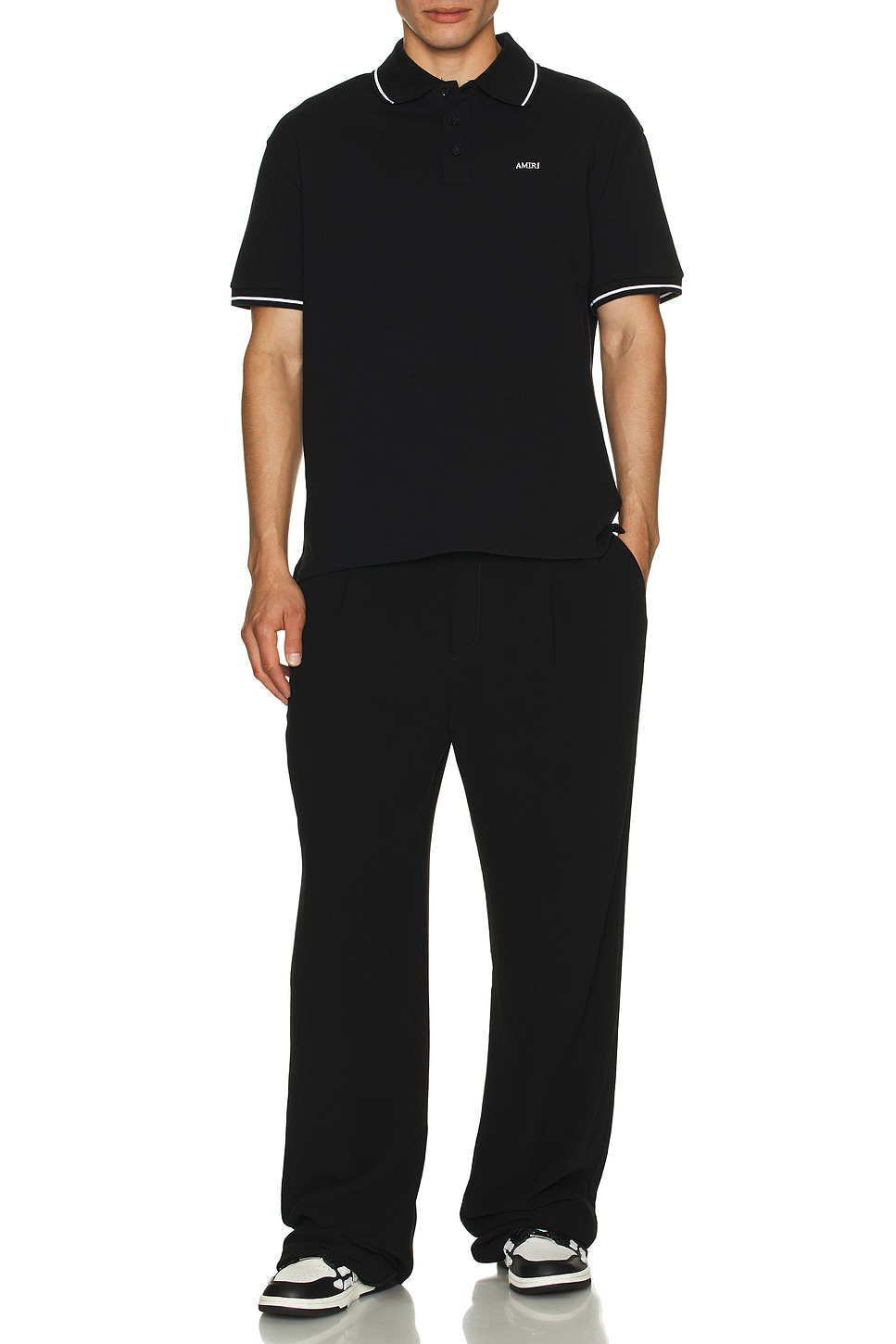 Image 1 of Amiri Polo in Black