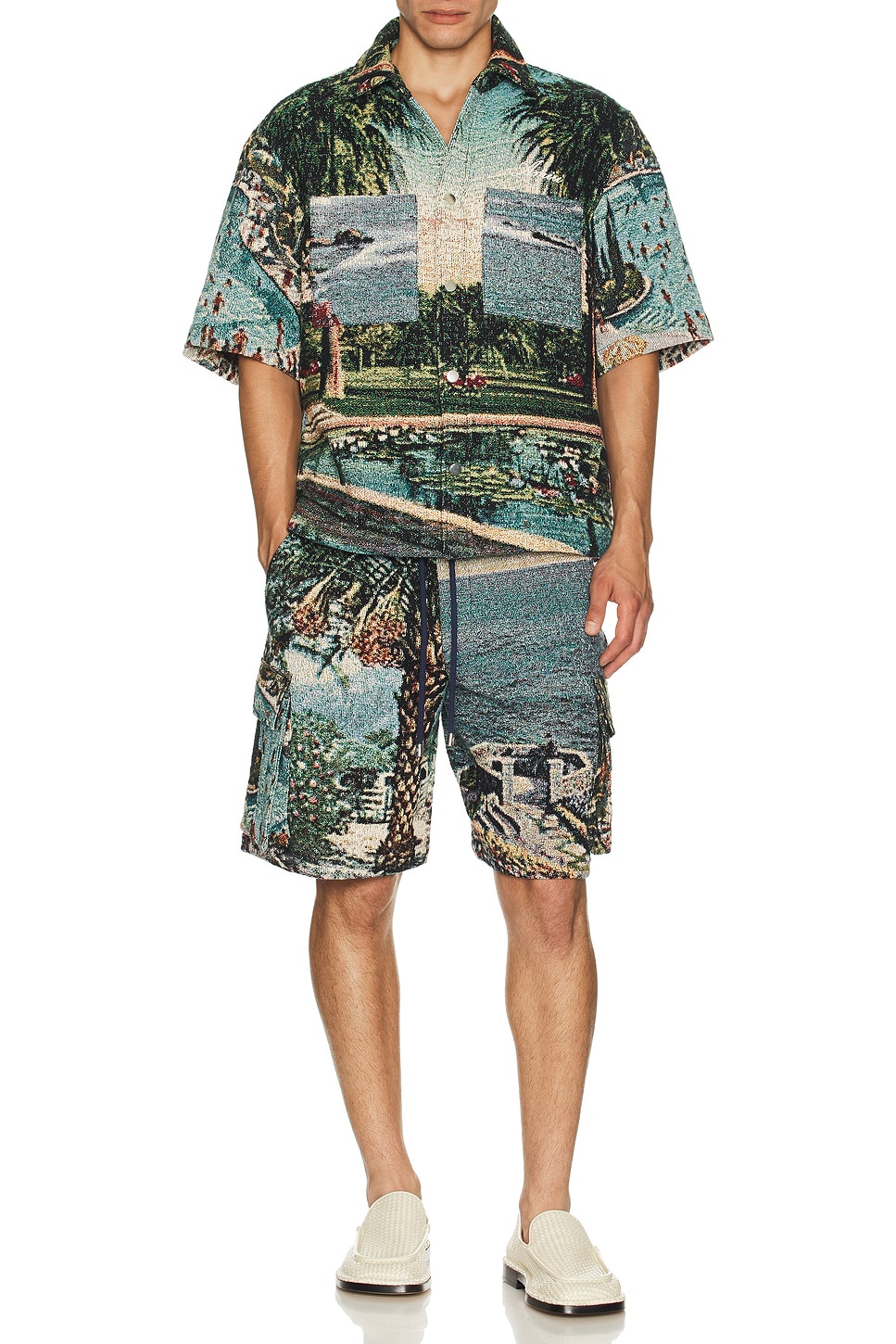 Image 1 of Amiri Paradise Tapestry Shirt in Multi