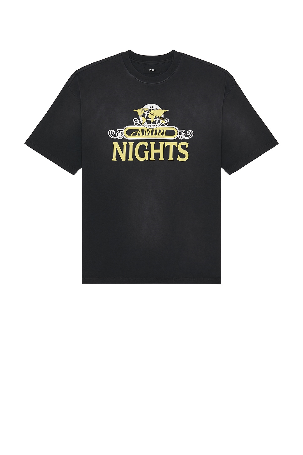 Image 1 of Amiri Nights Oversized Tee in Black