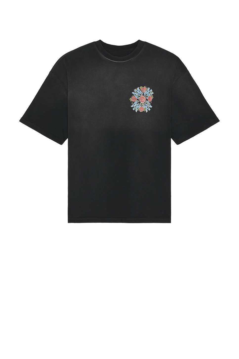 Amiri Out For Trouble Oversized Tee In Black