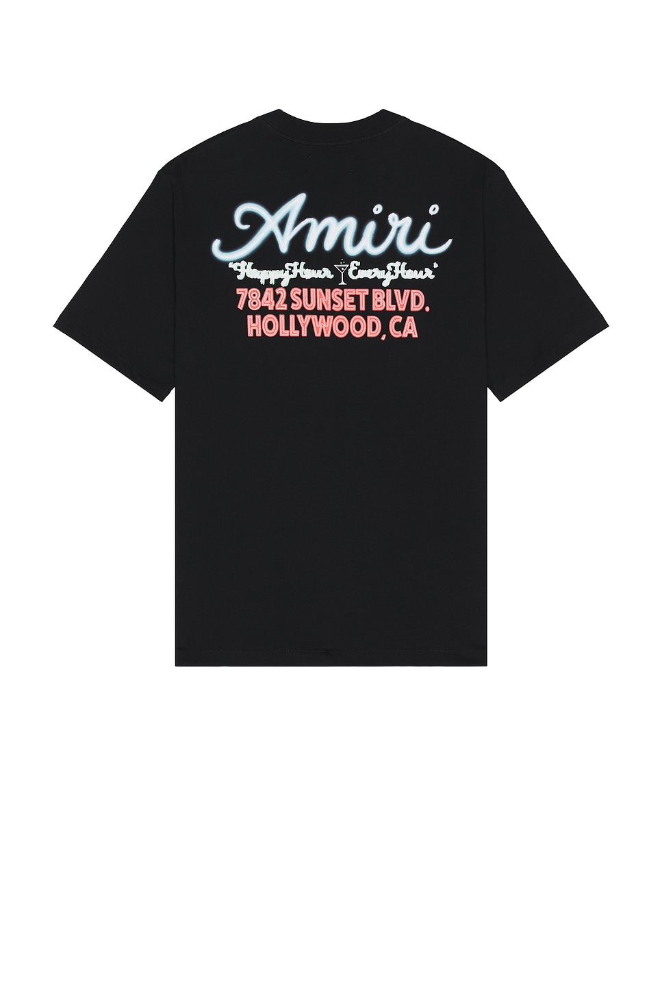 Image 1 of Amiri Neon Lights Oversized Tee in Black