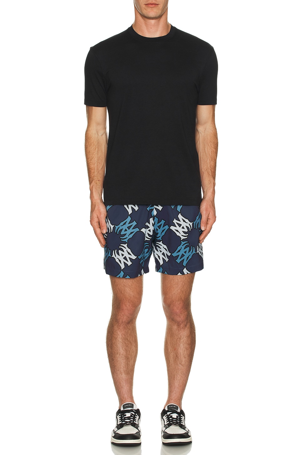 Image 1 of Amiri MA Quad Swim Trunk in Midnight Blue