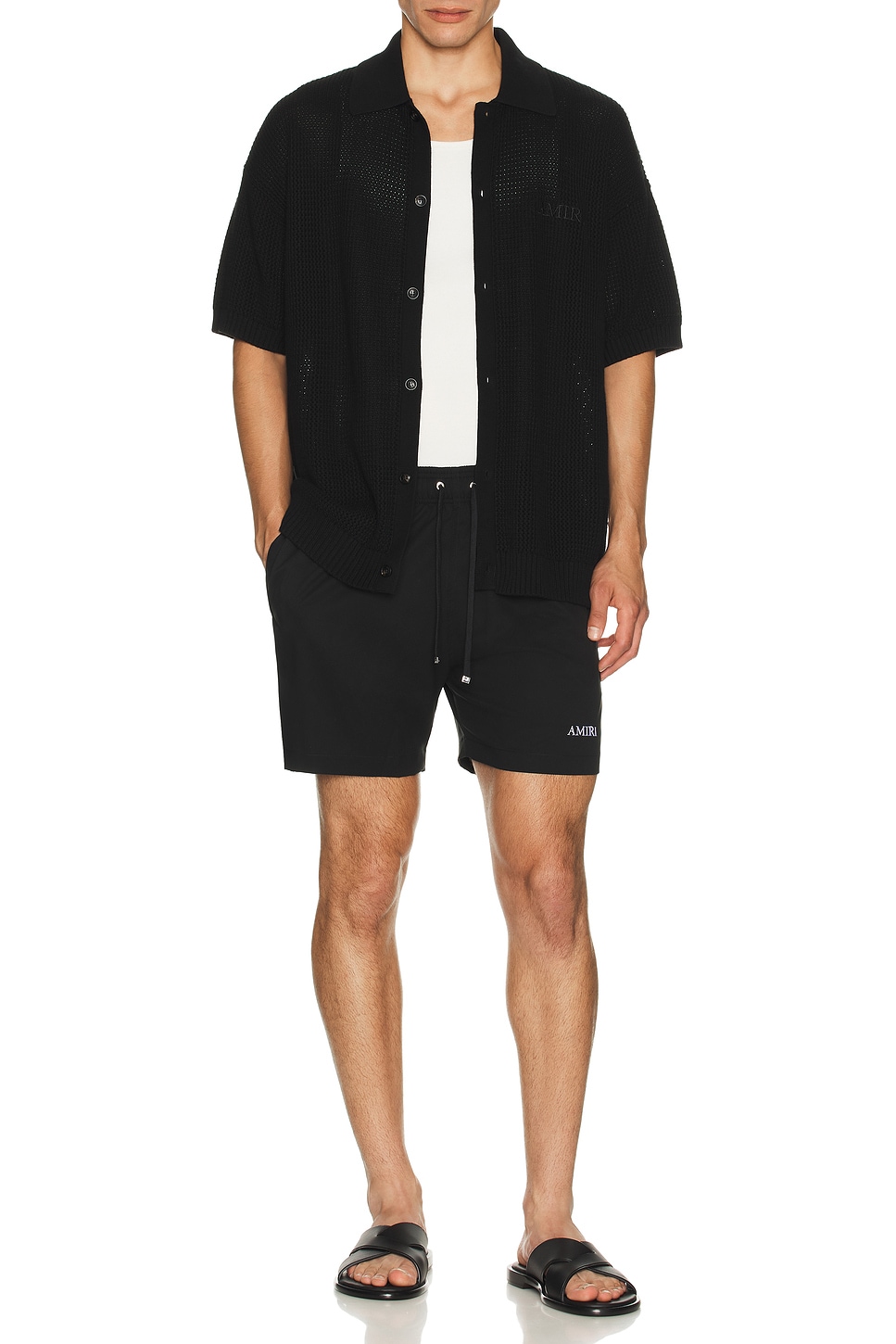 Image 1 of Amiri Swim Trunk in Black