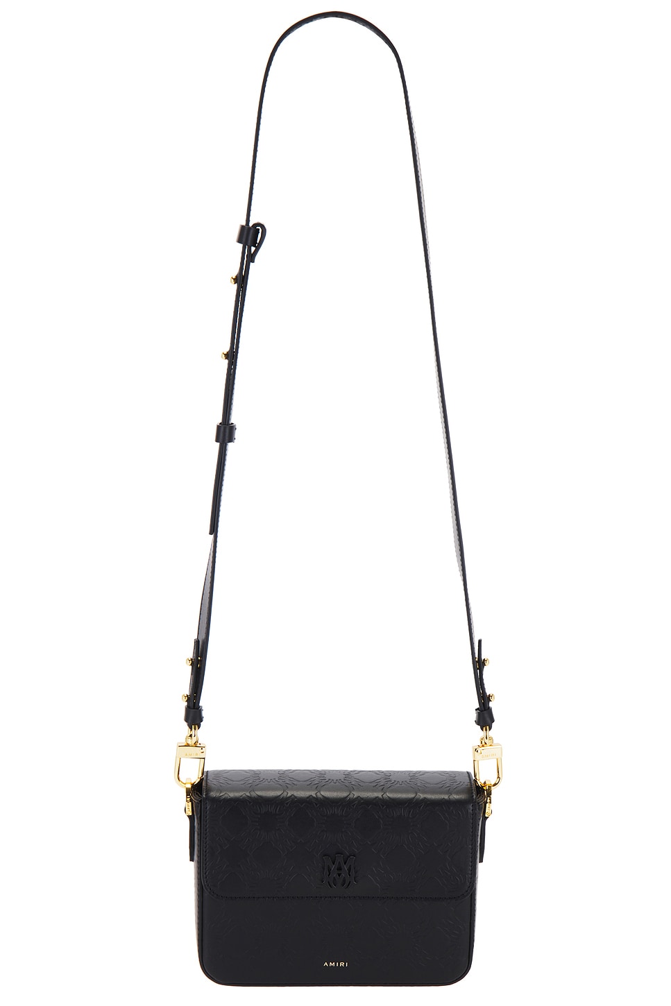 MA Quad Leather Crossbody in Black