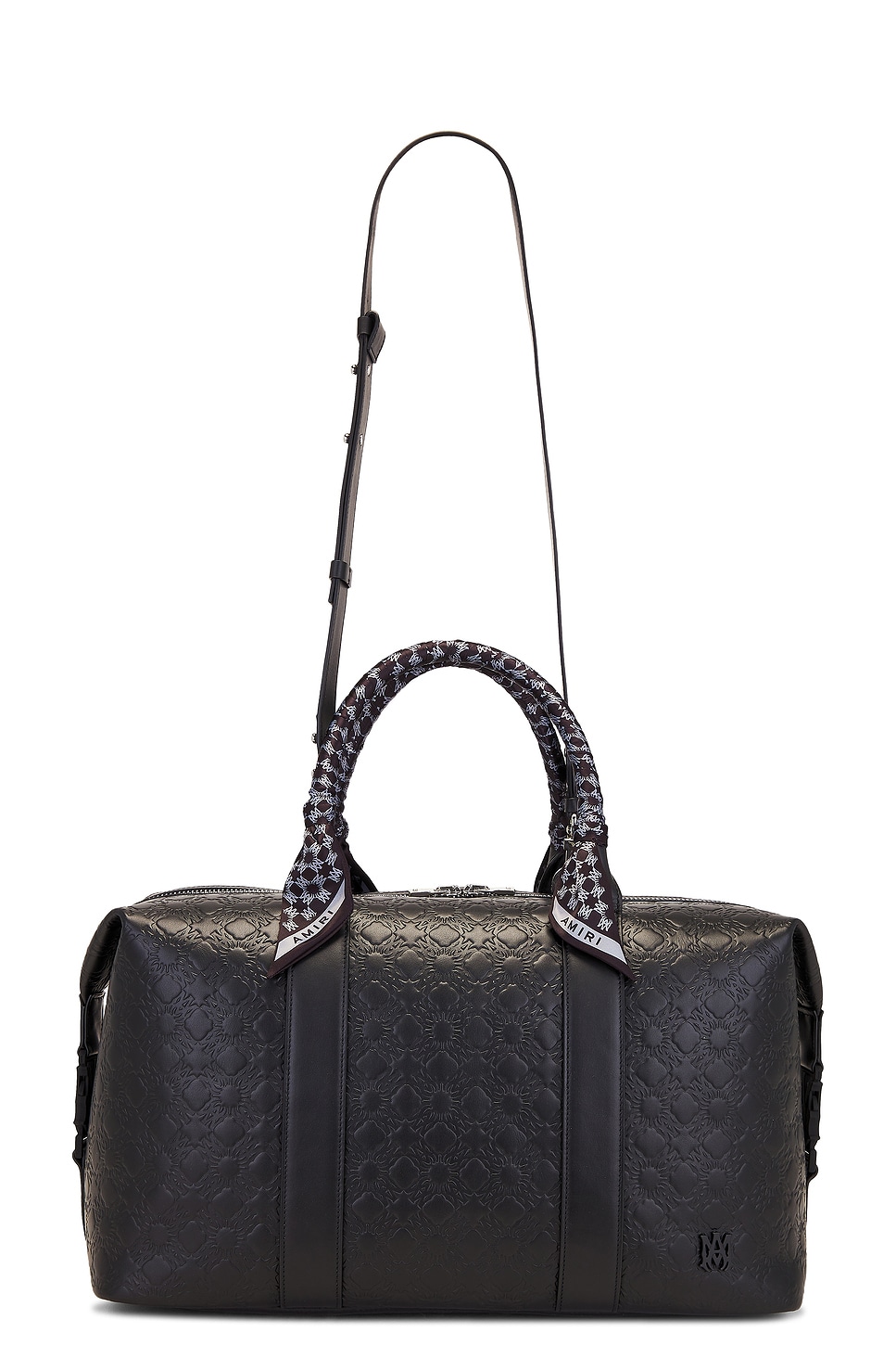 MA Quad Leather Duffle Bag in Black