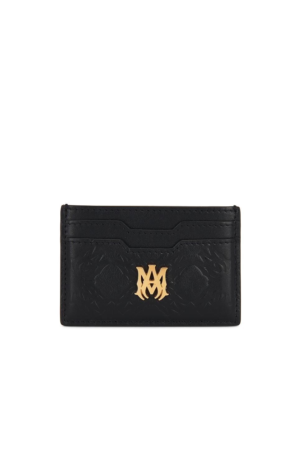 Amiri Ma Quad Leather Card Holder In Black