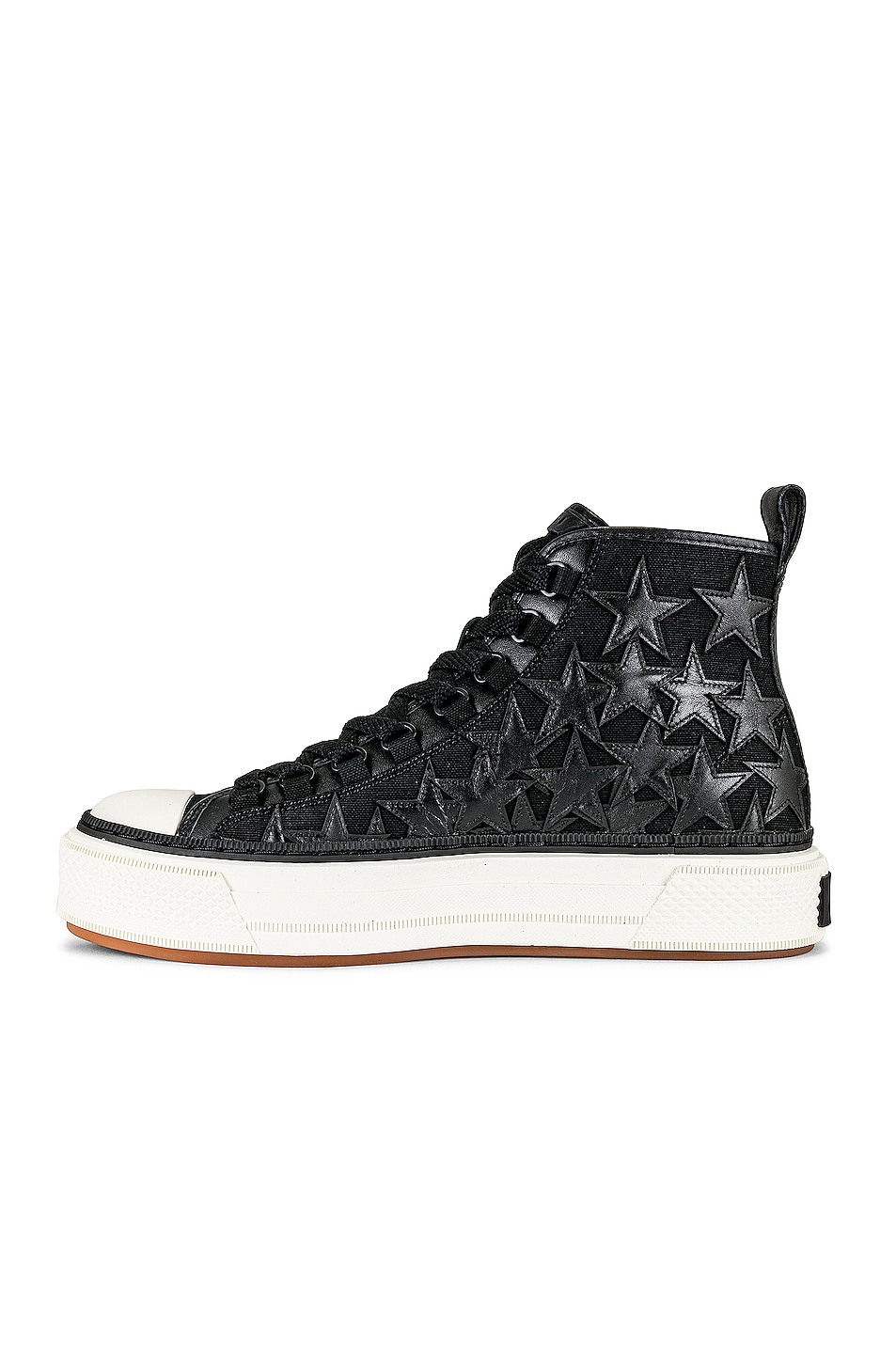 Amiri Stars Court Hi-Top Sneaker in Black & White | FWRD