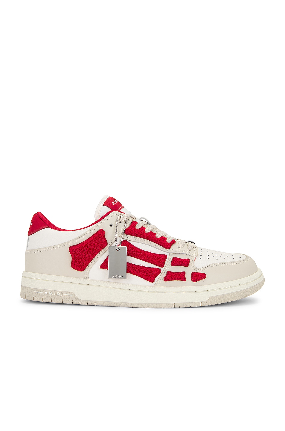 Amiri Skeleton Low Top Sneaker in Red | FWRD