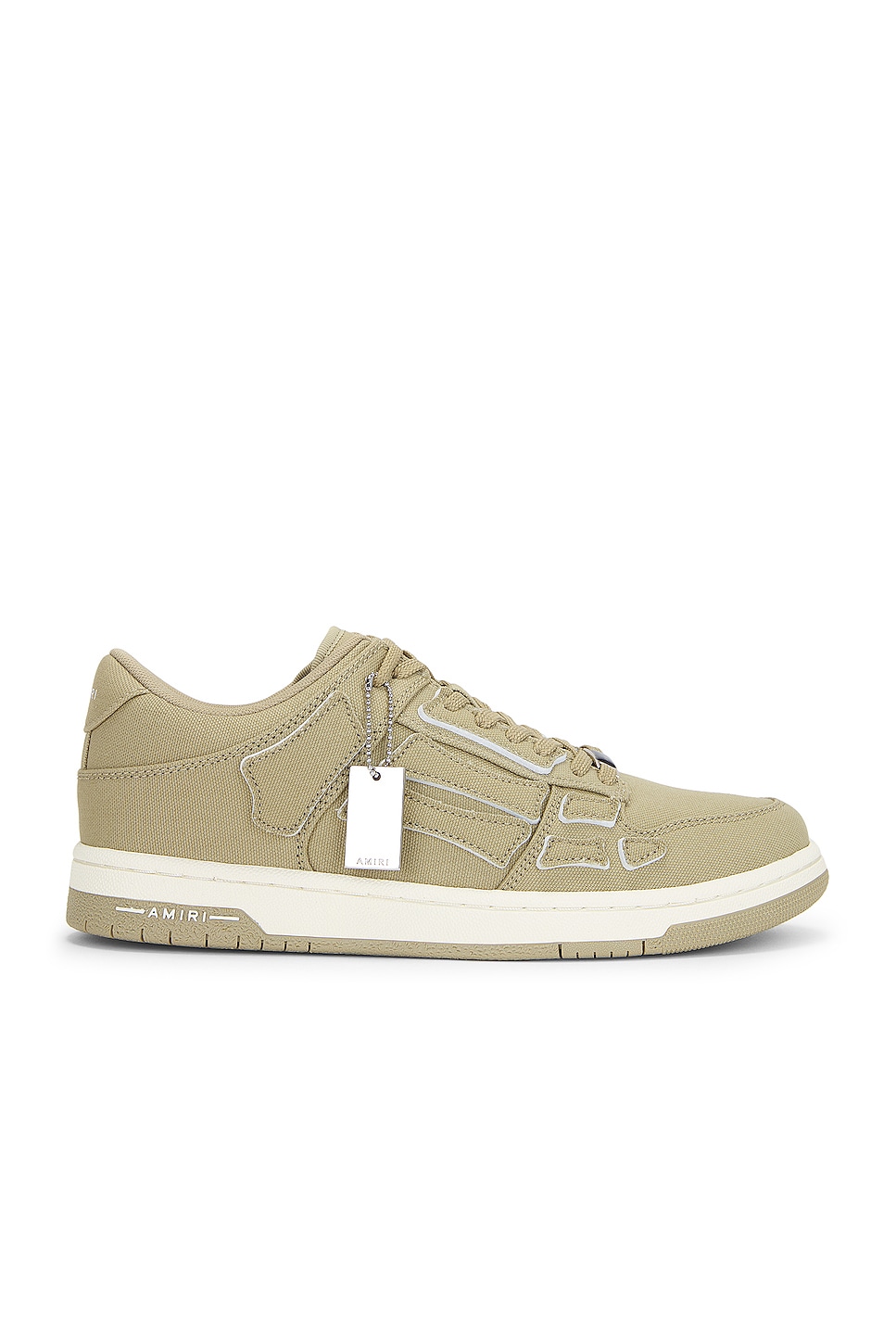 Image 1 of Amiri Chunky Canvas Skeleton Top Low Sneaker in Green