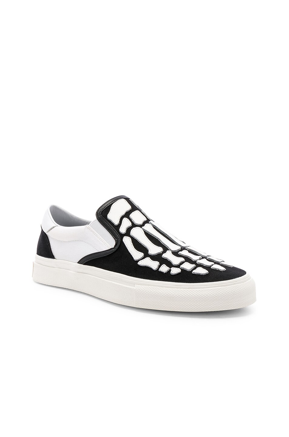 Image 1 of Amiri Slip On Bones Sneaker in Black & White