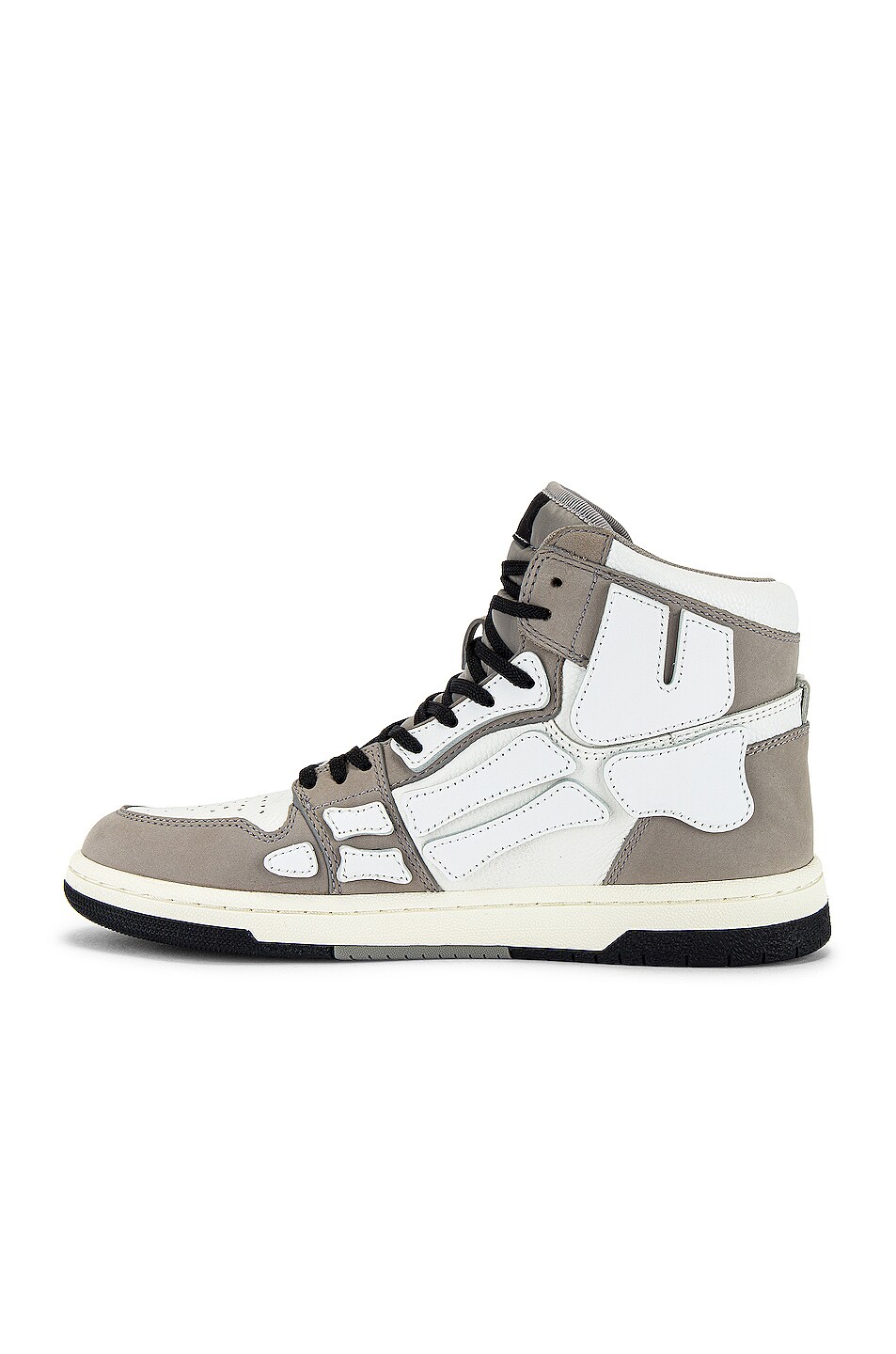 Amiri Skel Hi-Top Sneakers in Grey & White | FWRD