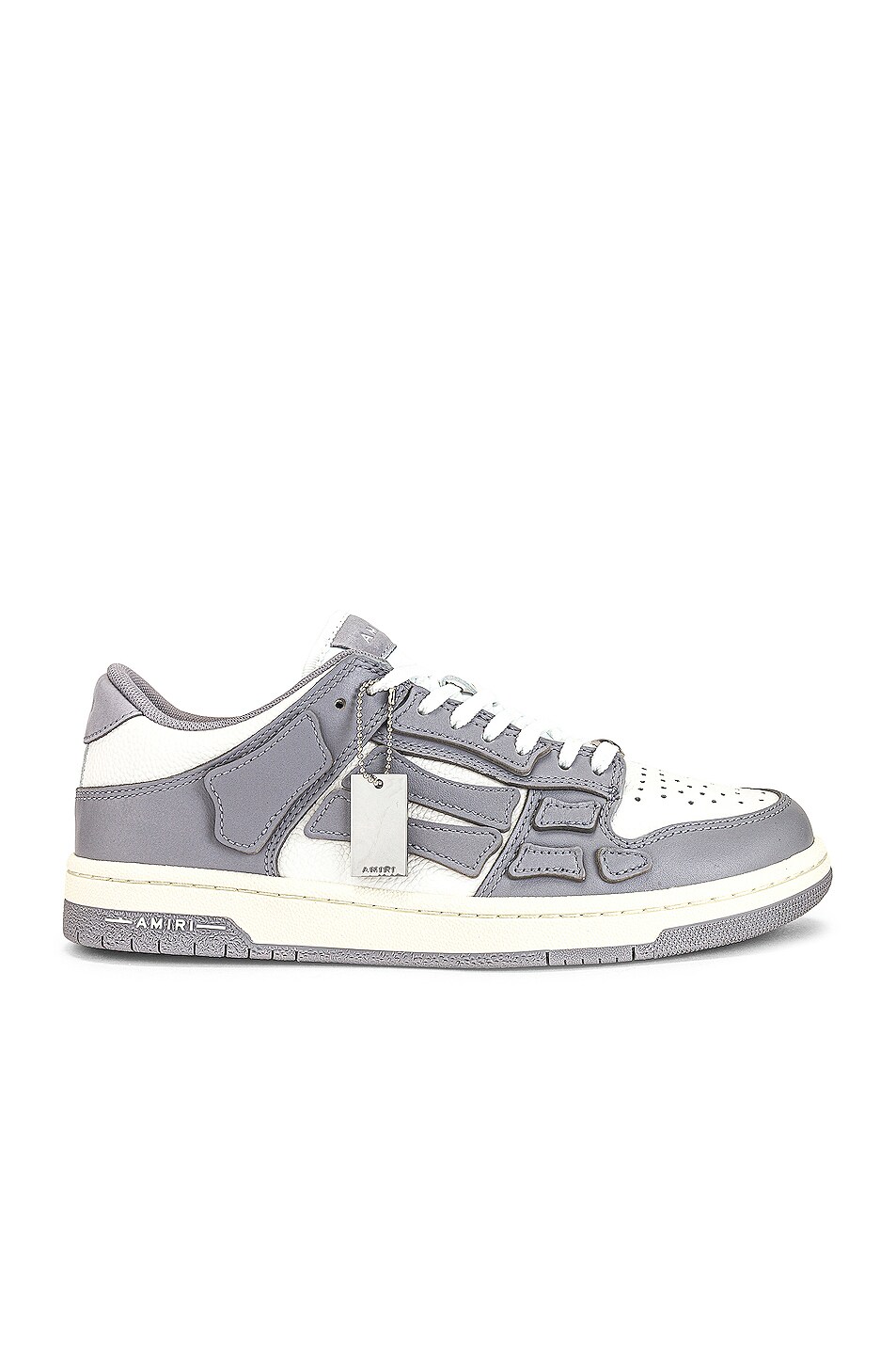 Image 1 of Amiri Skel Top Low in Grey & White