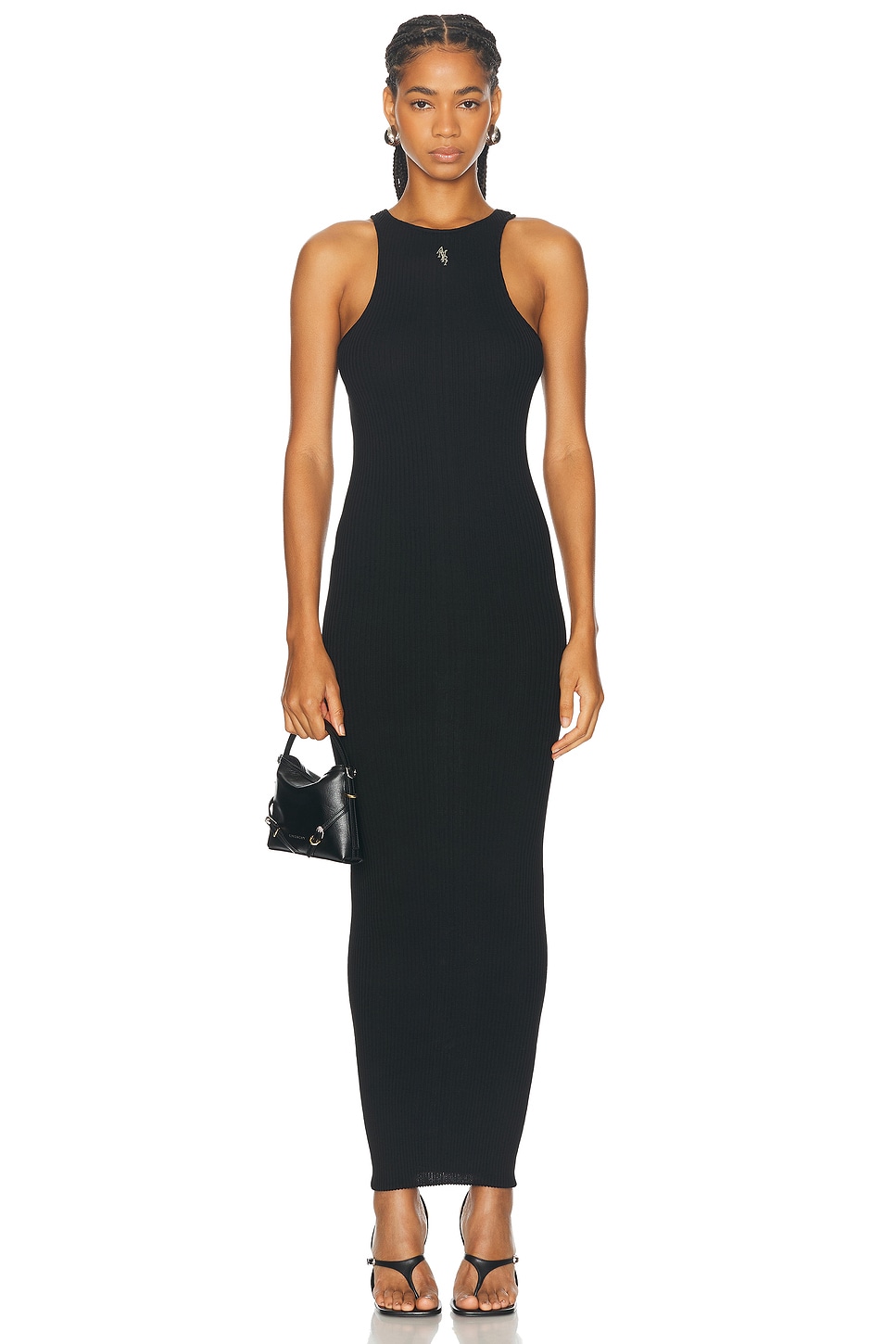 Shop Amiri Stacked Maxi Dress In Black