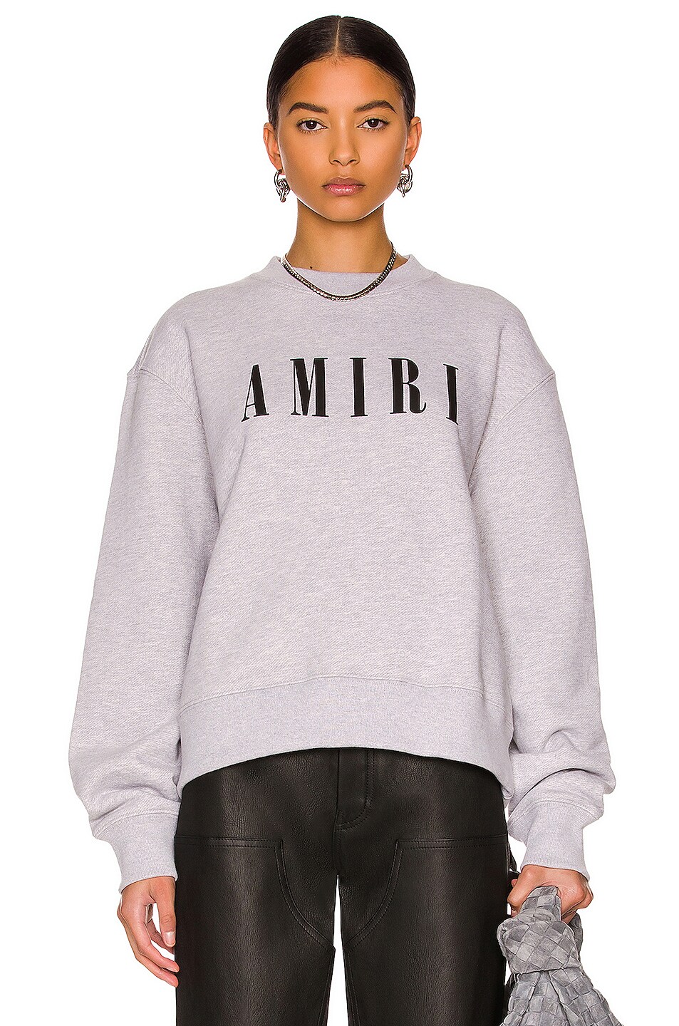 Image 1 of Amiri Crewneck Sweatshirt in Heather Grey