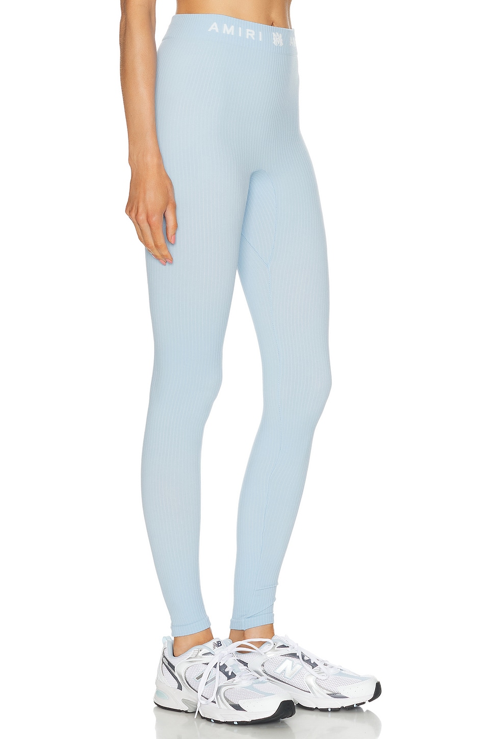 Amiri Ma Ribbed Seamless Legging In Cerulean