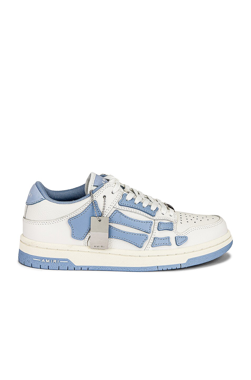 Image 1 of Amiri Skel Low Top Sneaker in White & Lilac