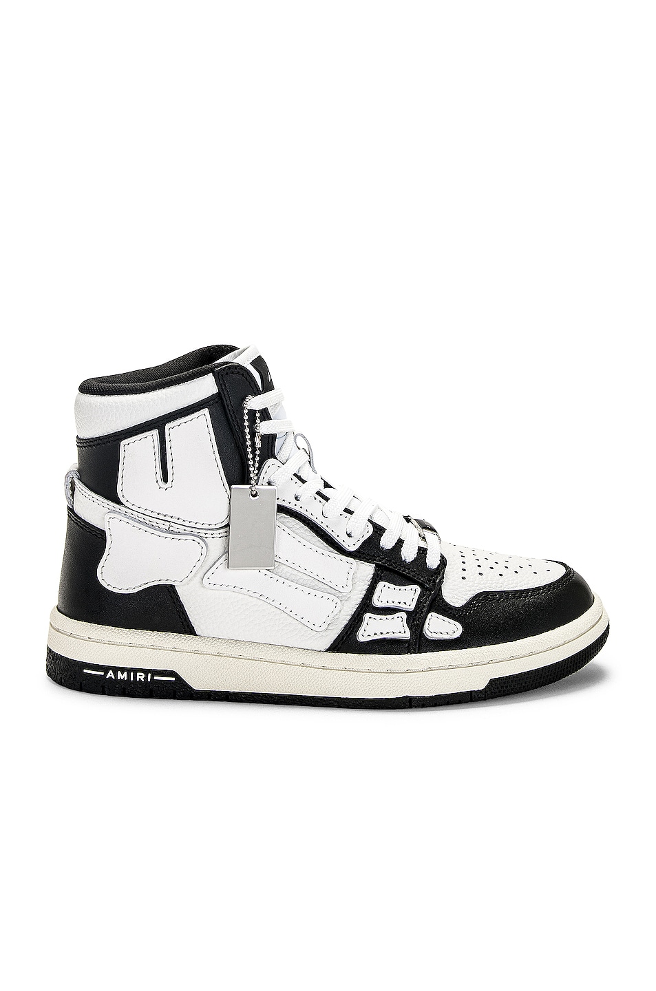 Image 1 of Amiri Skel Top Hi Sneaker in Black & White