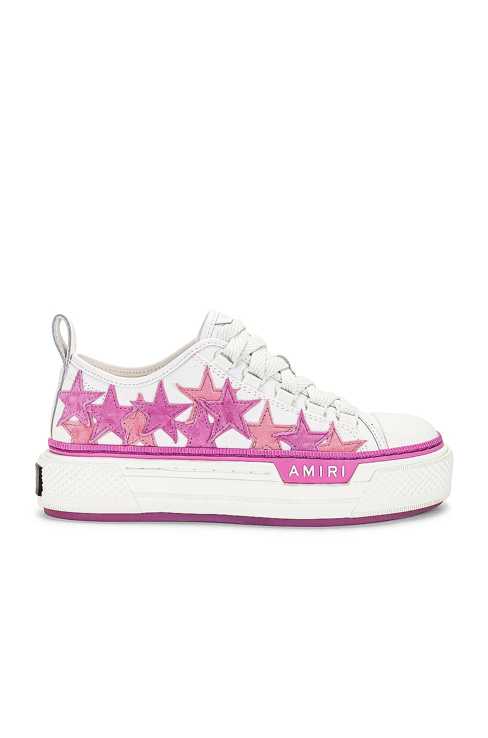 Baskets Amiri Stars Low Top - Couleur Blanc/Rose - Taille 39 (US 9) Femme - Neuf Dans Son Emballage D'origine (BNWB)