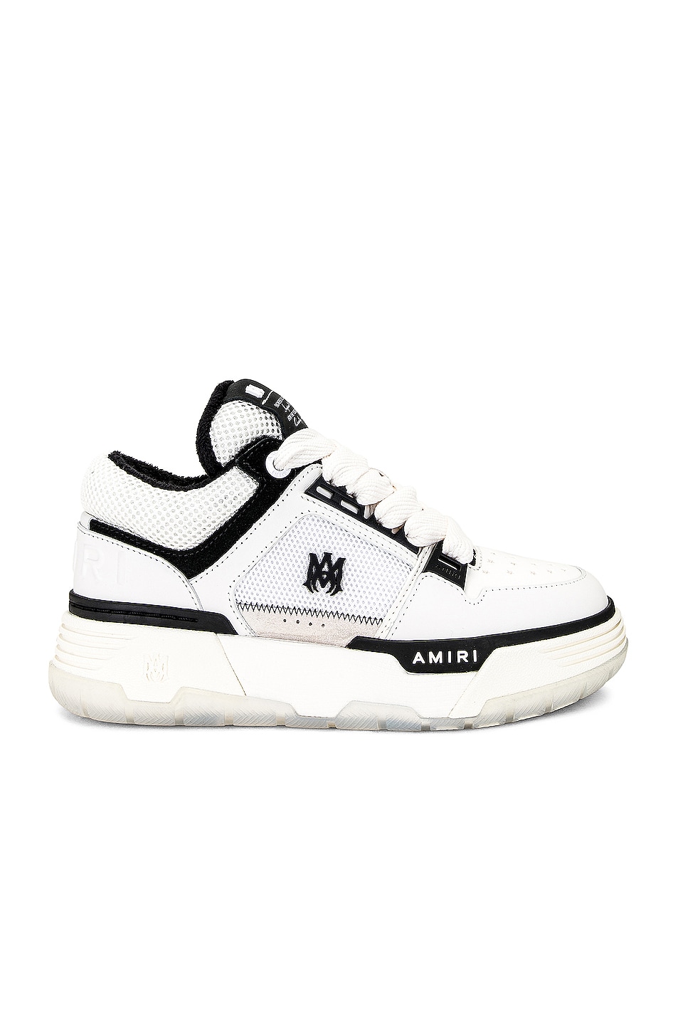 Image 1 of Amiri Ma 1 Sneaker in White & Black