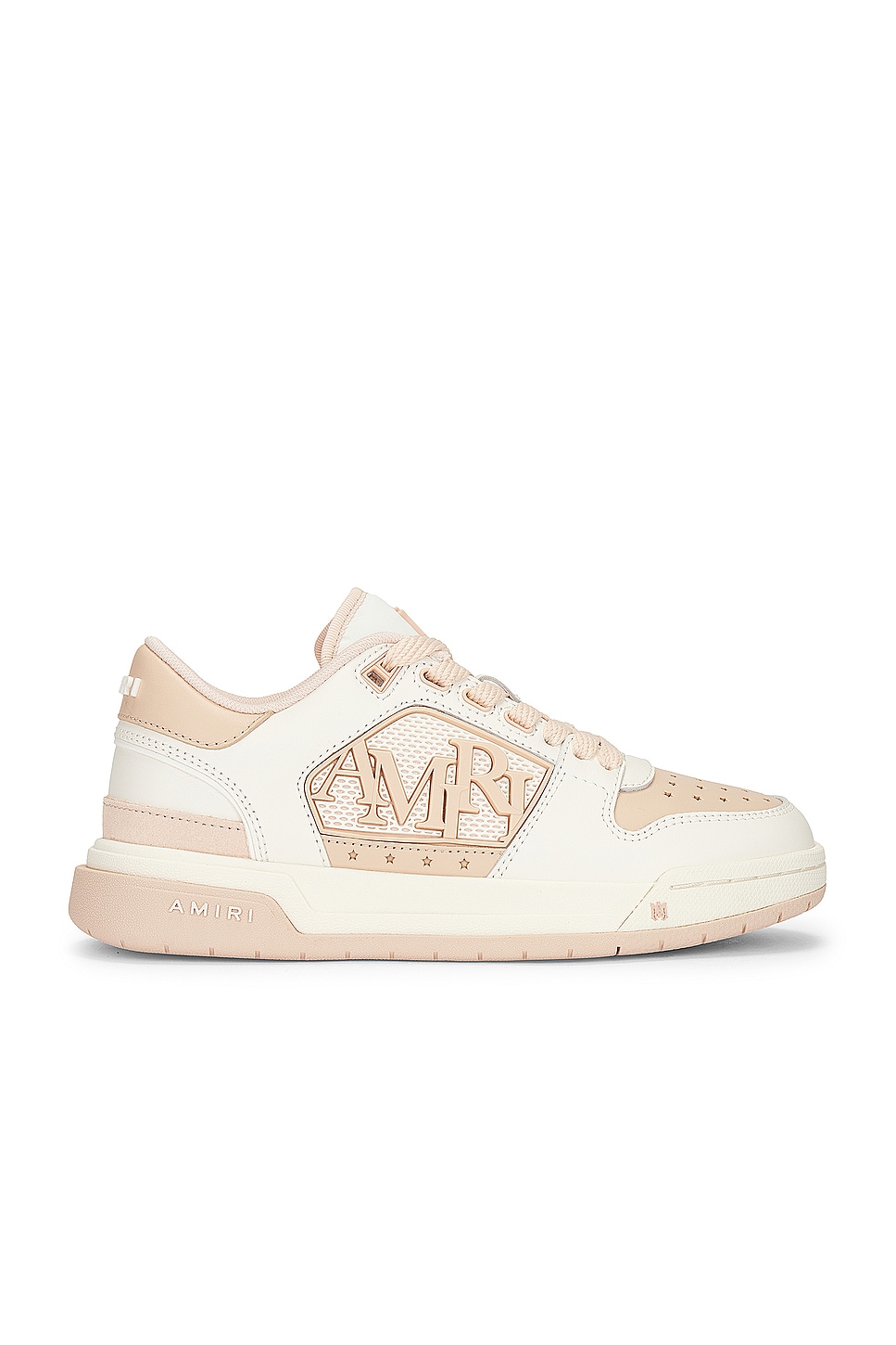 Image 1 of Amiri Classic Low Sneaker in White Pink