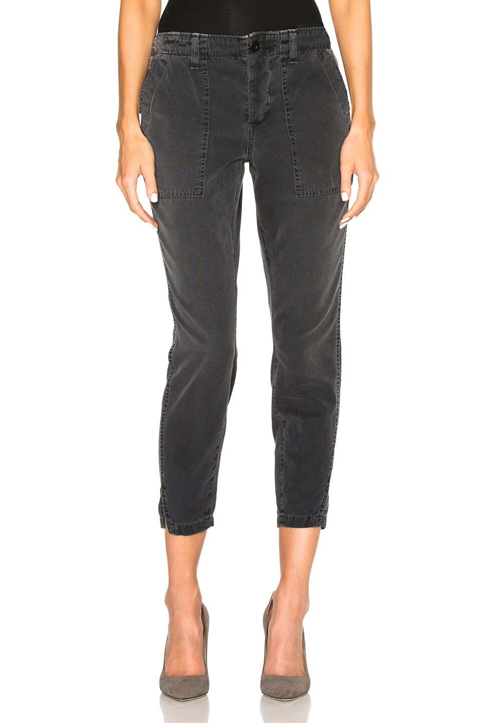 Image 1 of AMO Army Twist Pants in Washed Black