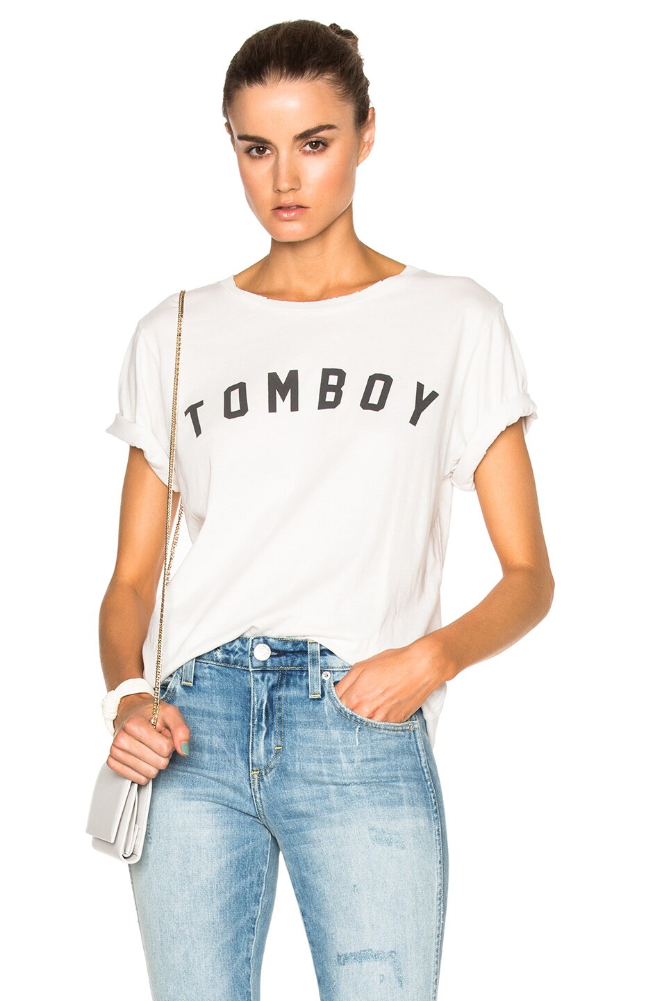 Image 1 of AMO Tomboy Tee in Dirty White