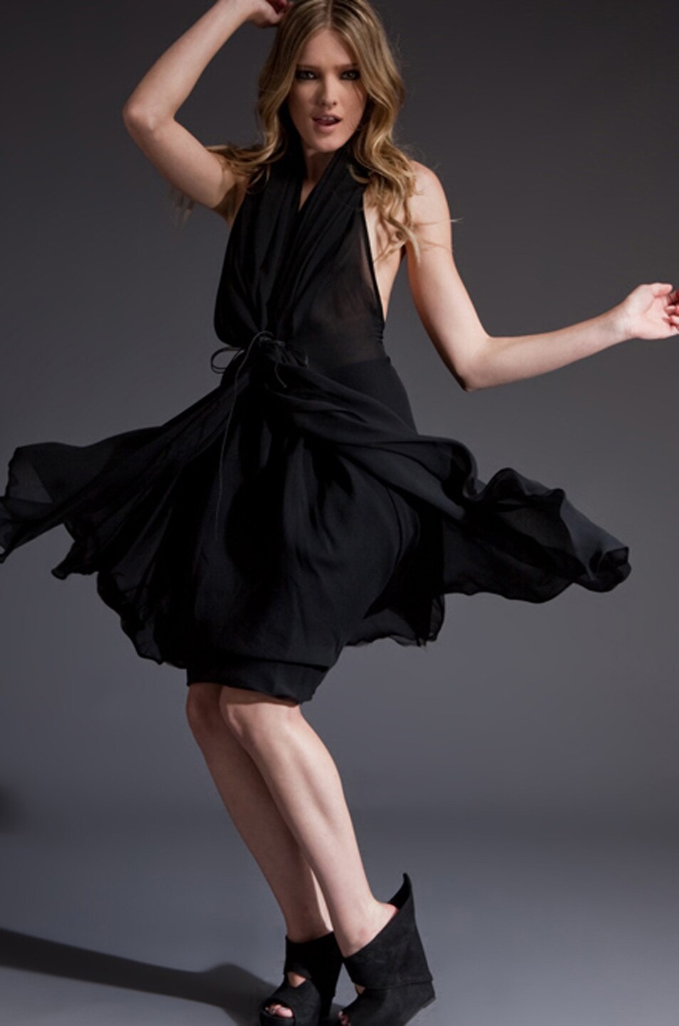 Image 1 of A Moment In... Silent Dress in Black
