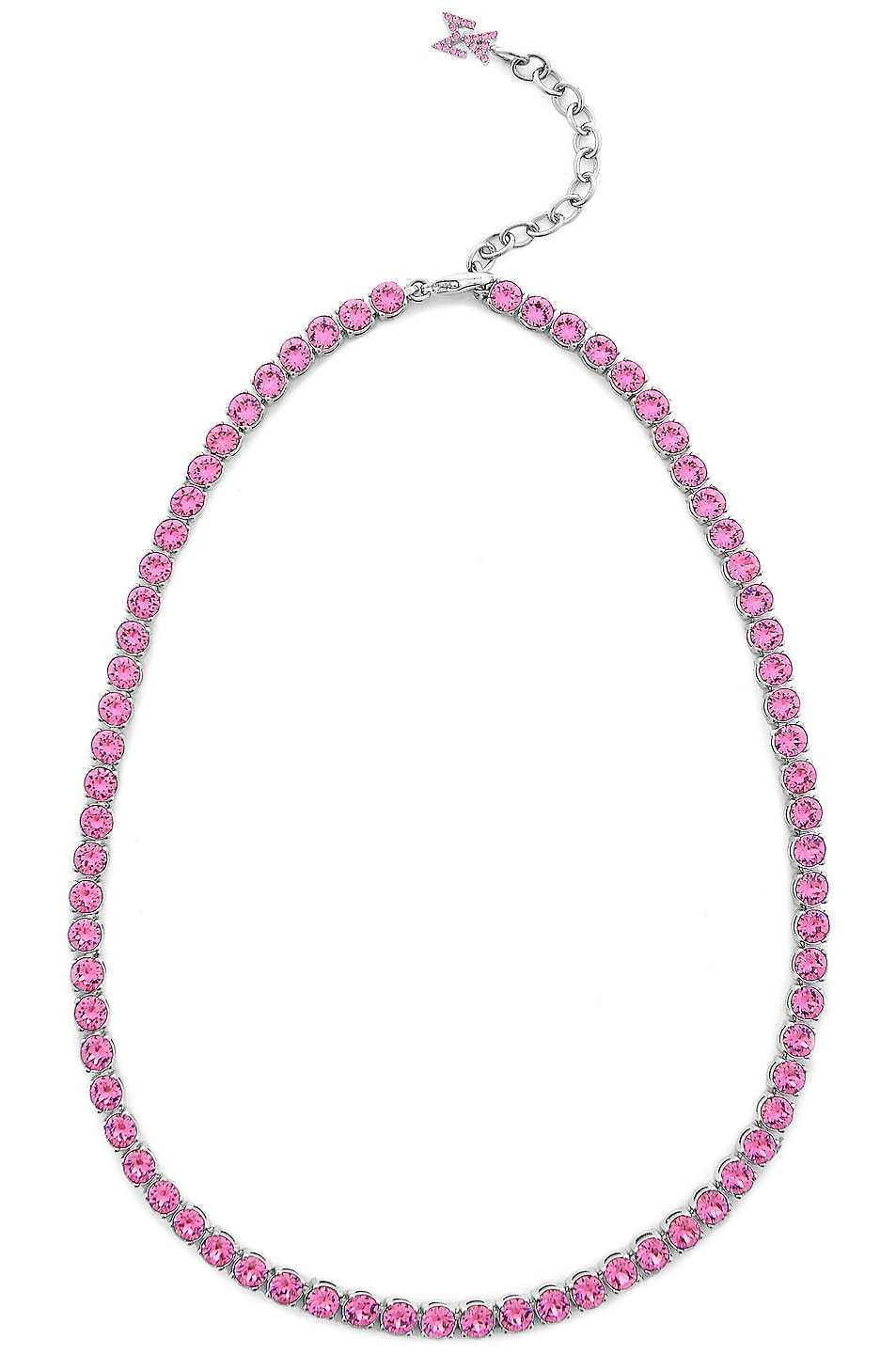 Image 1 of AMINA MUADDI Tennis Necklace in Rose