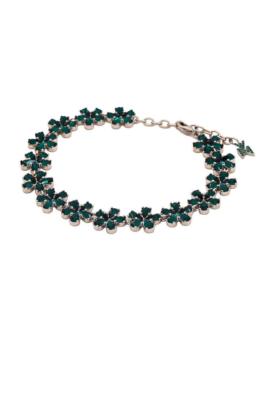 Image 1 of AMINA MUADDI Lily Anklet in Emerald