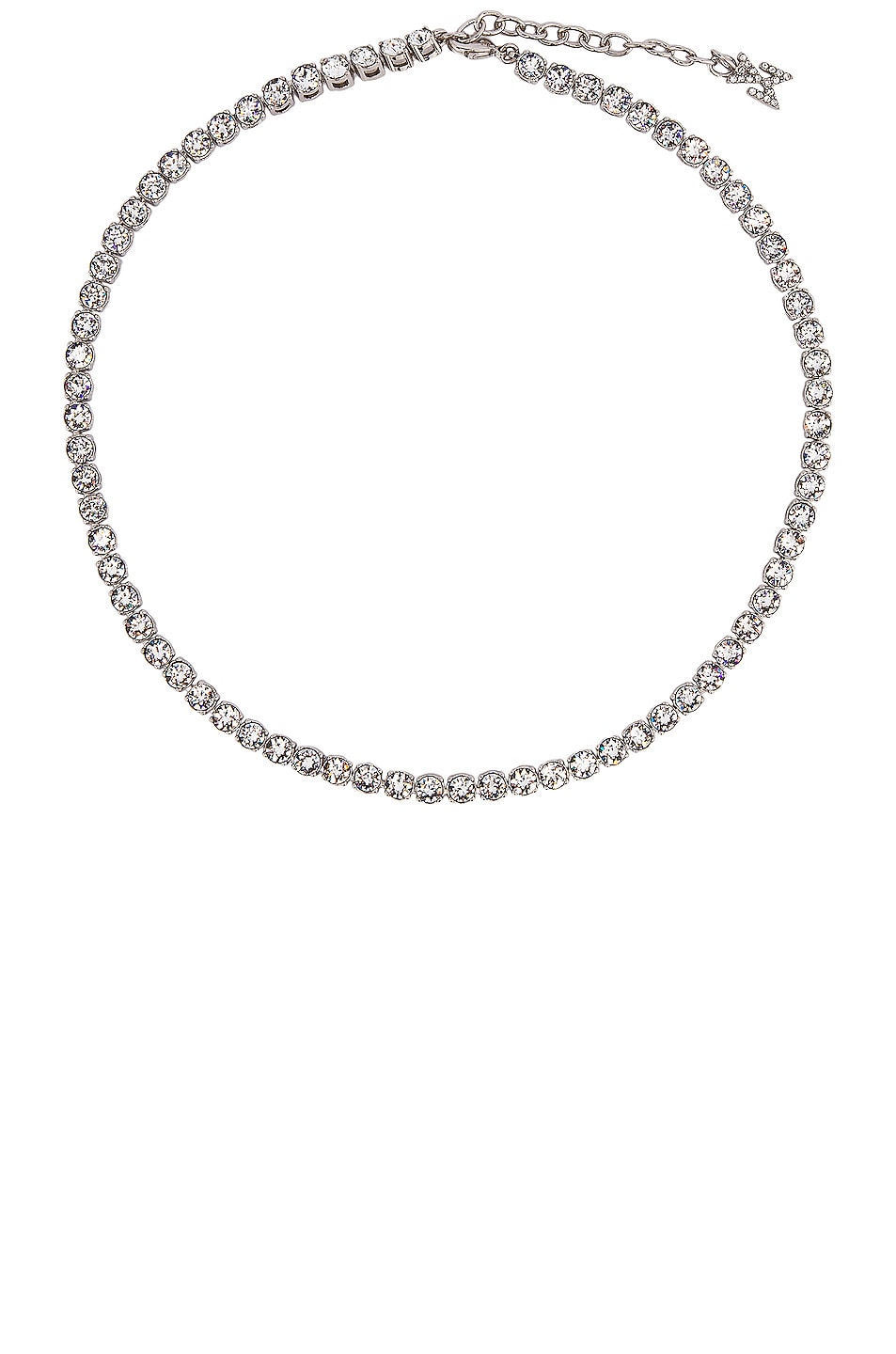 Image 1 of AMINA MUADDI Tennis Necklace in White