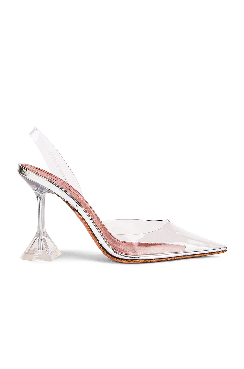 Image 1 of AMINA MUADDI Holli Glass Heel in Transparent