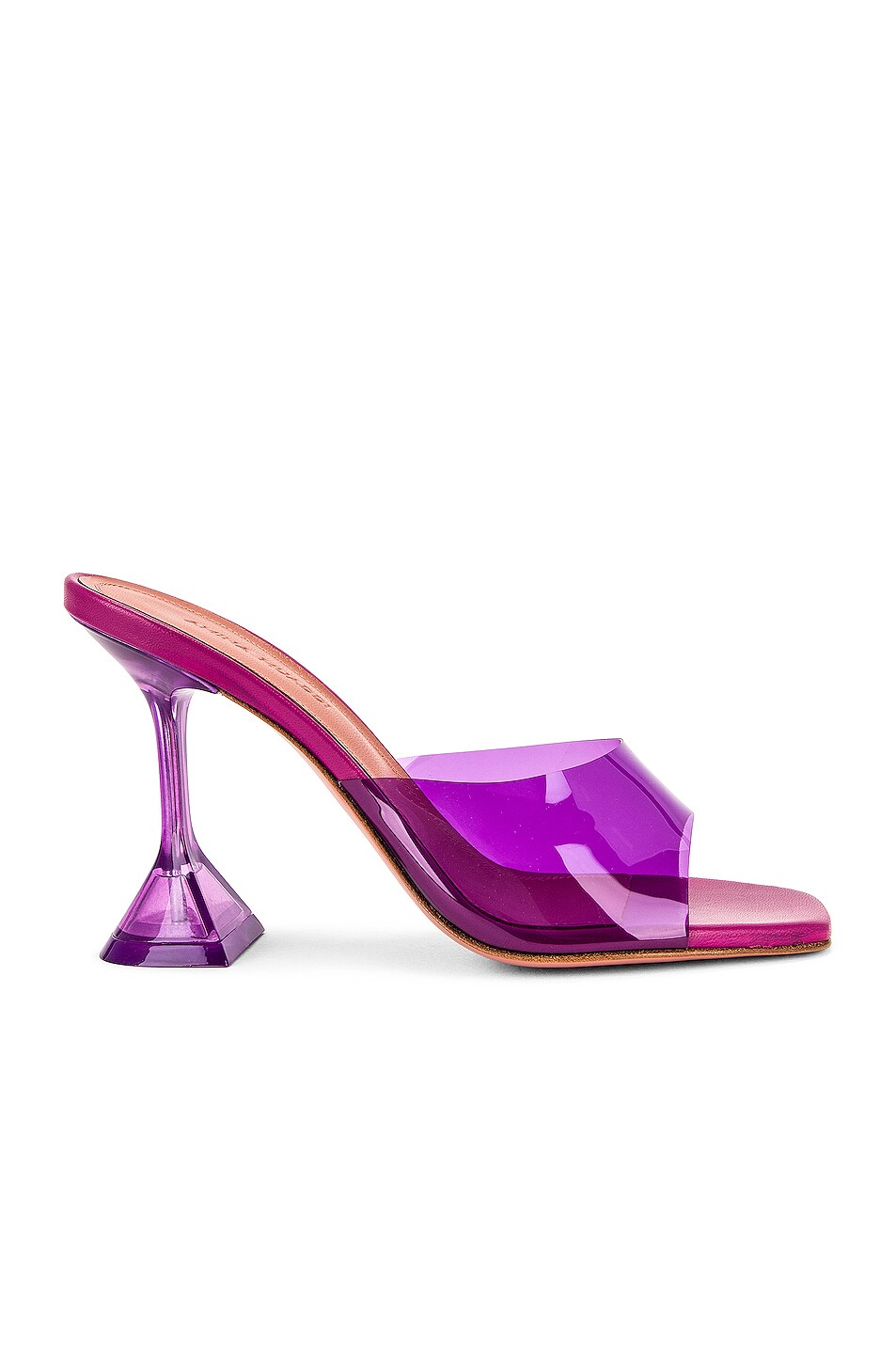 AMINA MUADDI Lupita Glass Sandal in Lilac | FWRD