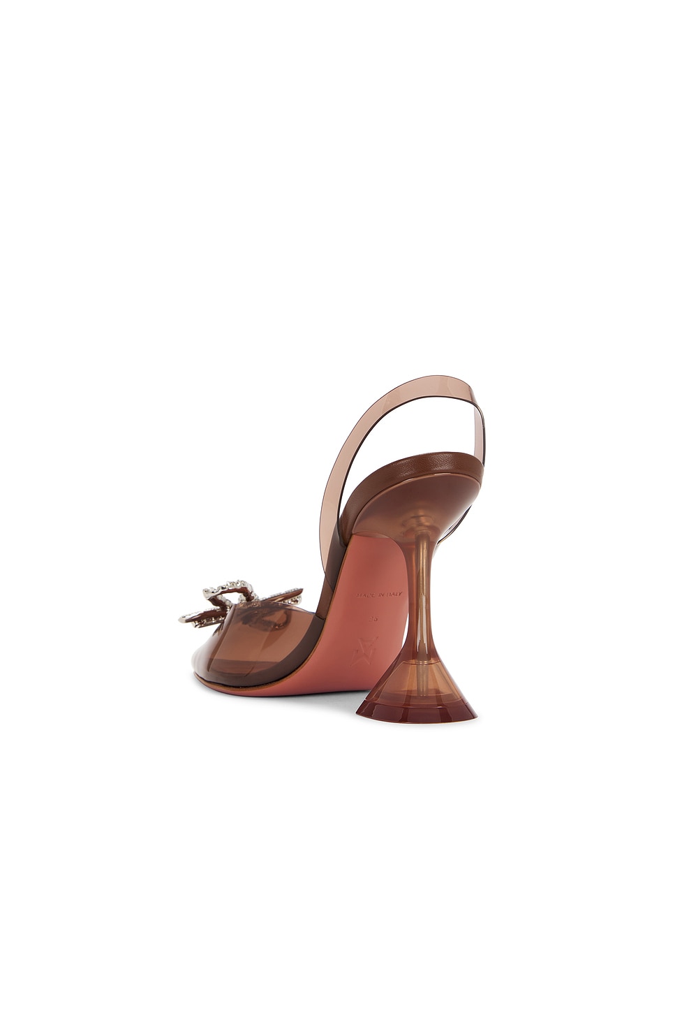 AMINA MUADDI Rosie Glass 95 Sling Pump thumbnail