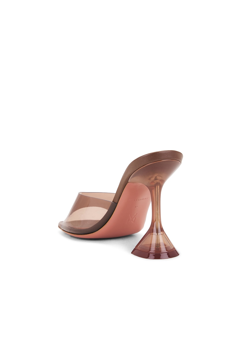 Image 3 of AMINA MUADDI Lupita 95 Glass Slipper Mule in Mocha