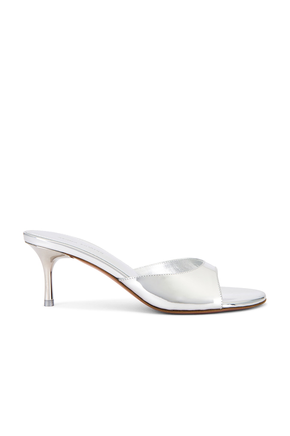 Image 1 of AMINA MUADDI Jeanne 60 Slipper in Mirror Silver