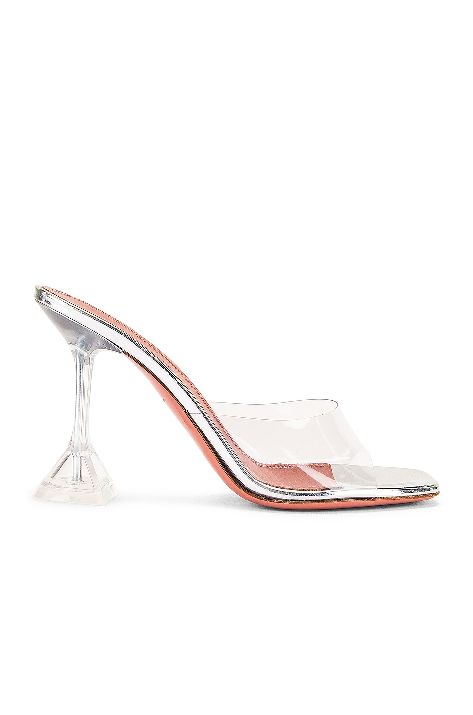 AMINA MUADDI Lupita Glass Heel in Transparent | FWRD