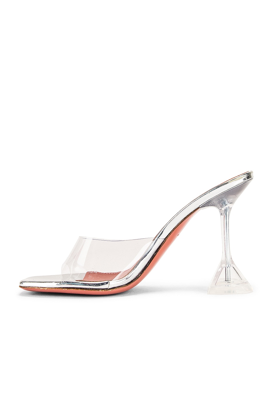 AMINA MUADDI Lupita Glass Heel in Transparent | FWRD