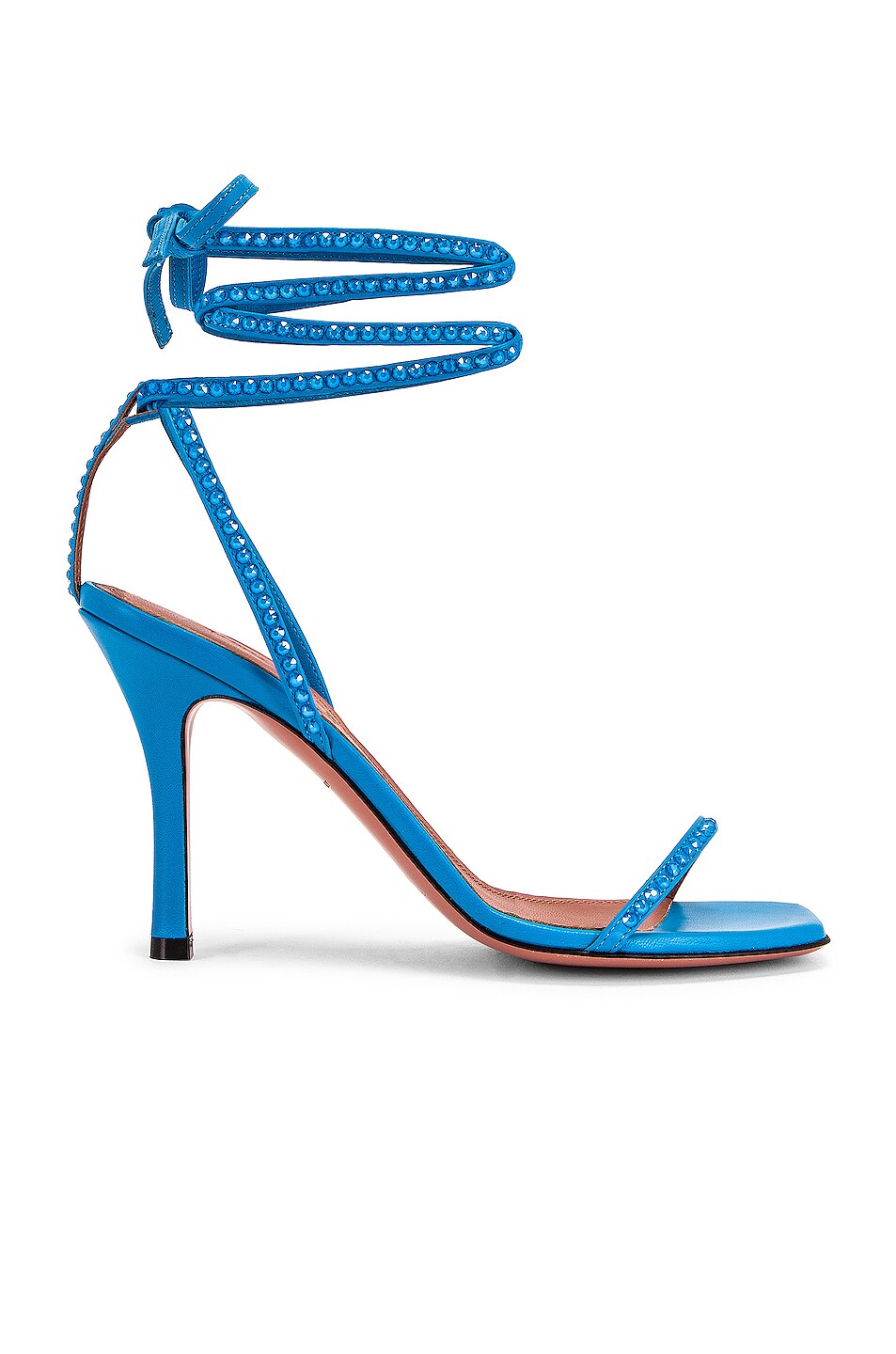 Image 1 of AMINA MUADDI Vita Crystal Sandal in Blue