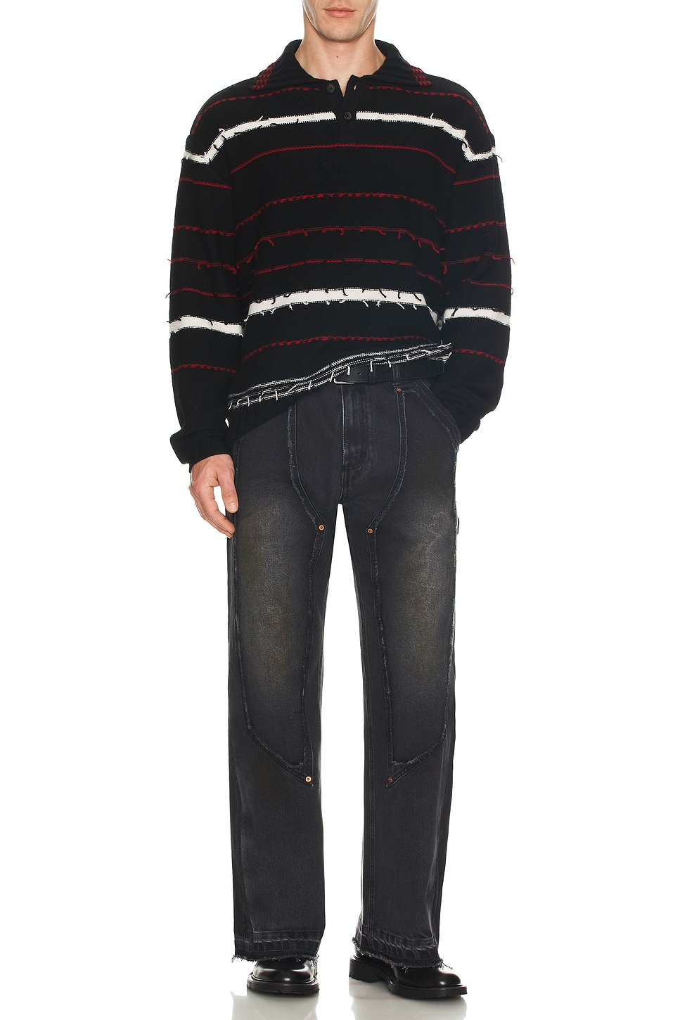 Image 1 of Andersson Bell Rodeo Carpenter Wide Jeans in Black