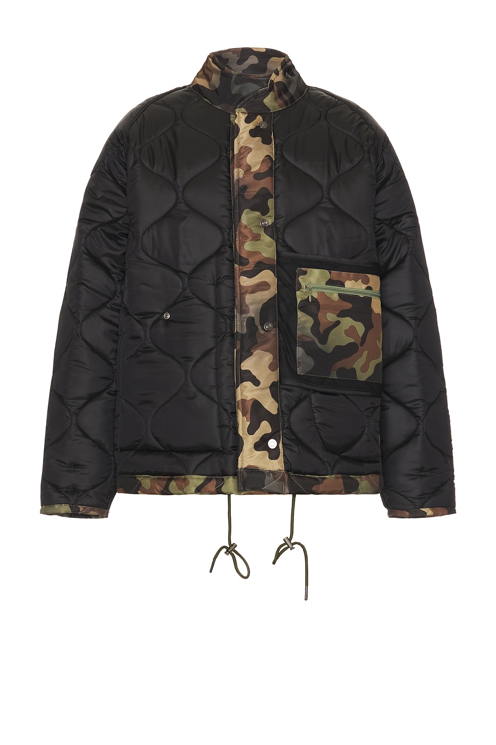 Shop Andersson Bell Multi-pocket Camouflage Quilted Jumper In Sand