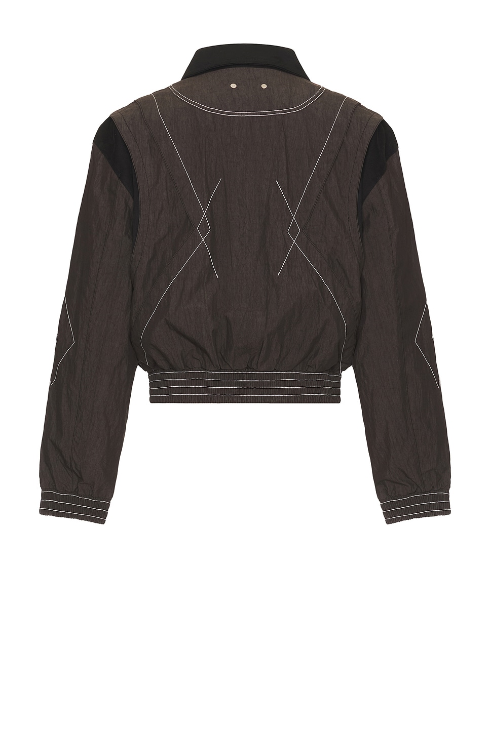 Shop Andersson Bell Dua Metal Blouson Jacket In Charcoal