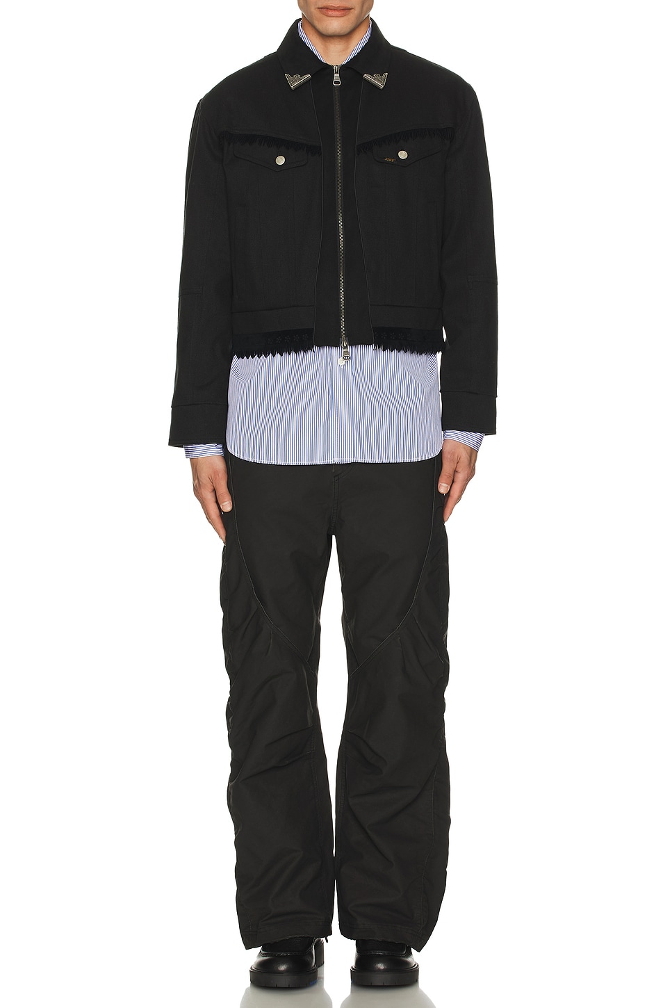 Image 1 of Andersson Bell Arc Shirring Pants in Black