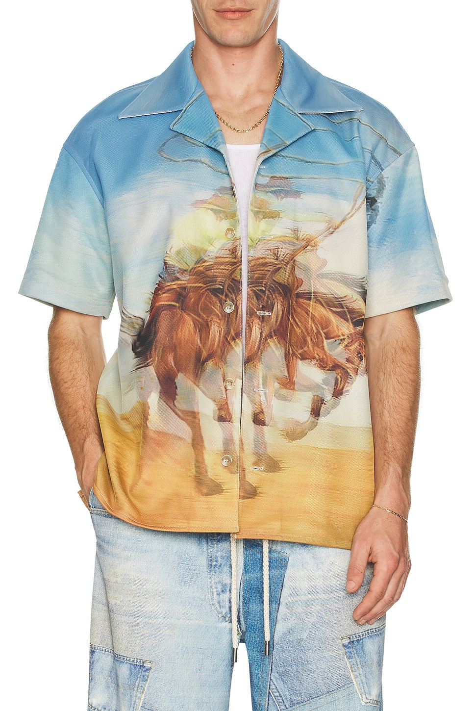 Image 1 of Andersson Bell Lenticular Cowboy Shirt in Multicolor