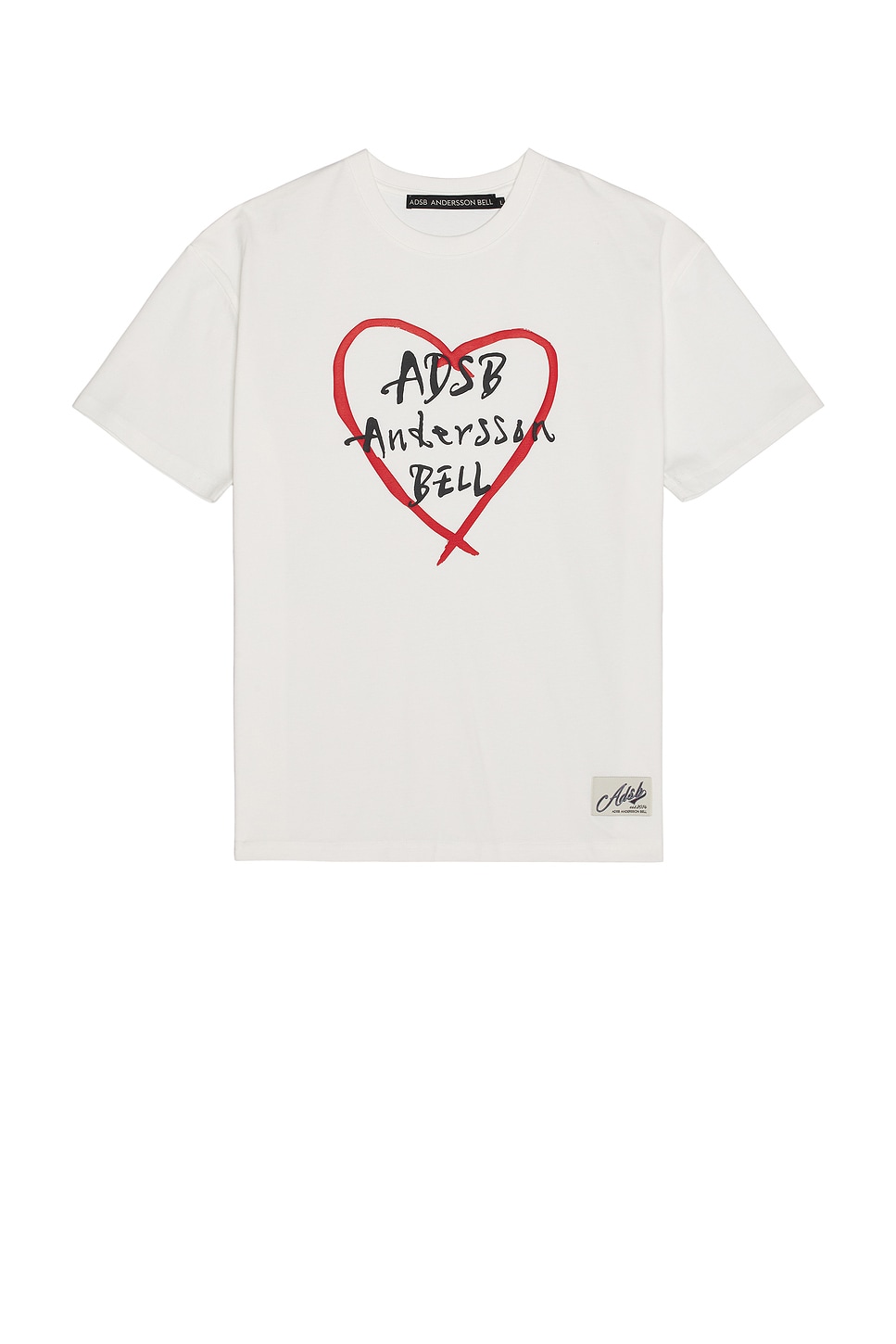 Unisex Heart Kelly Logo T-Shirt in White